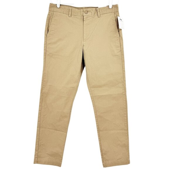Free Assembly Men's Everyday Tapered Stretch Core Kelp Tan Chino Pants 32x30 NWT - Picture 1 of 11